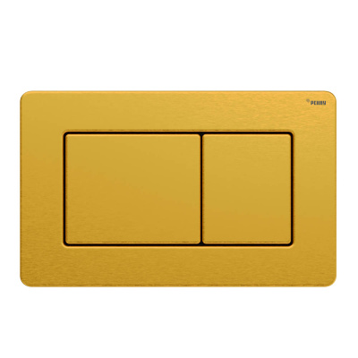 Панель смыва РЕХАУ NOVA QUAD STEEL с прямоугольными клавишами с покрытием против отпечатков пальцев, нержавеющая сталь, брашированное титановое золото, матовый (19102761001)