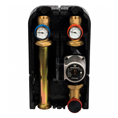 Насосная группа STOUT с прямым контуром 1 1/4" с насосом Grundfos UPSO 32-65 в теплоизоляции DN 32, 42kW[DT10°C] (SDG-0001-003202)