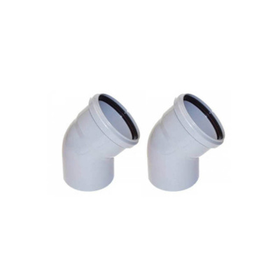 Колено дымохода Viessmann 45° D=80 (2 шт) (7198579)