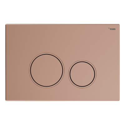 Панель смыва РЕХАУ NOVA ORB 001 с круглыми клавишами, пластик, розовое золото, матовый (19102261001)