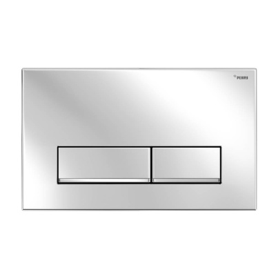 Панель смыва РЕХАУ NOVA LONG 002 с прямоугольными клавишами, пластик, хром, глянцевый, нижняя полоса клавиш хром, глянцевый (19102511001)