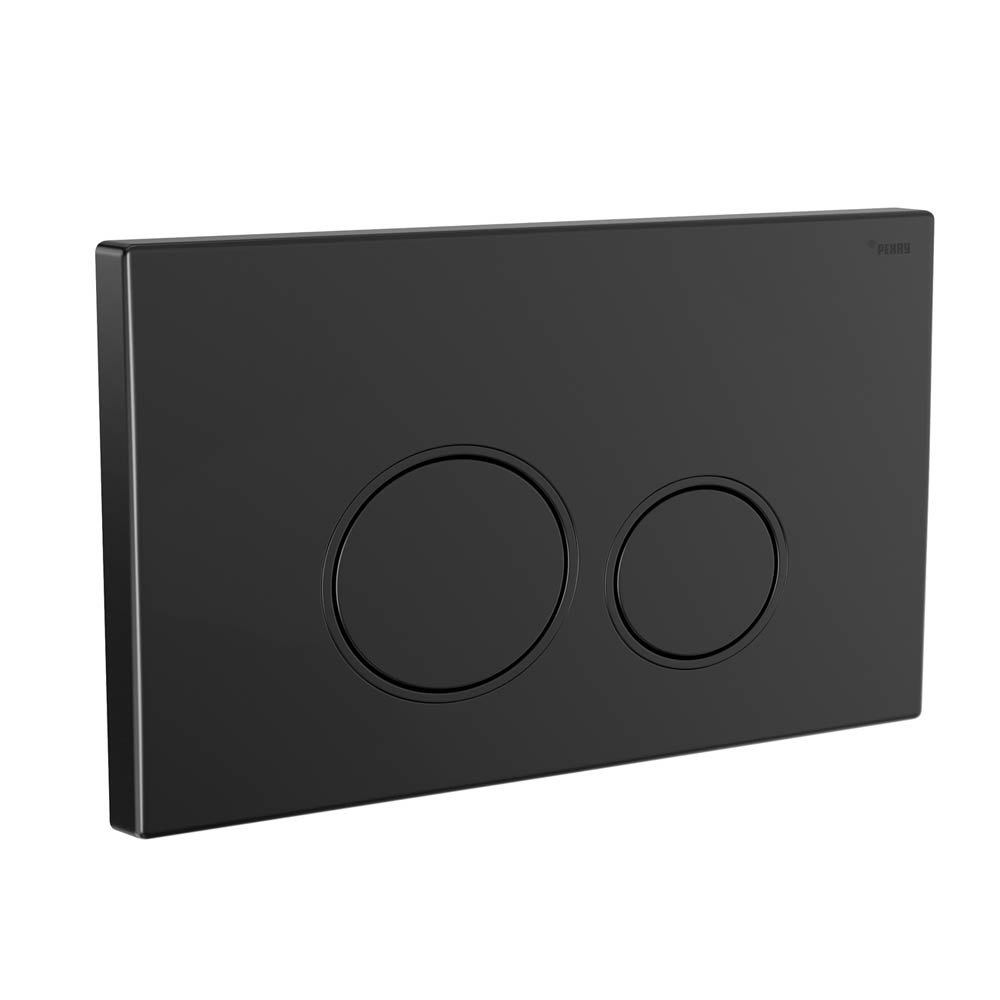 Панель смыва РЕХАУ NOVA ORB 001 с круглыми клавишами, пластик, черный, матовый (19102241001)