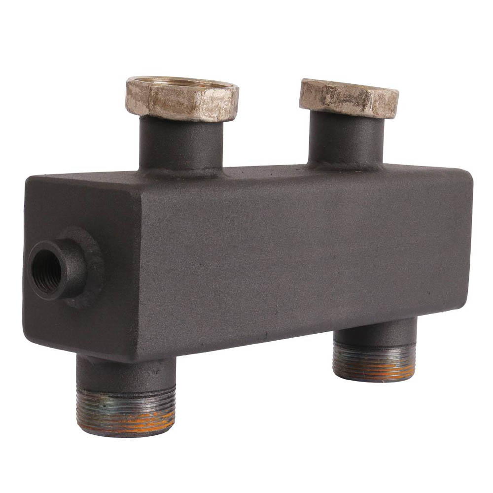 Гидравлическая стрелка с накидными гайками 1 1/2" ROMMER 5,60 м3/час (RDG-0015-004003)