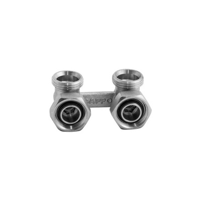 Узел нижнего подключения радиатора Gappo угловой 3/4"х3/4"EK (G268.05)