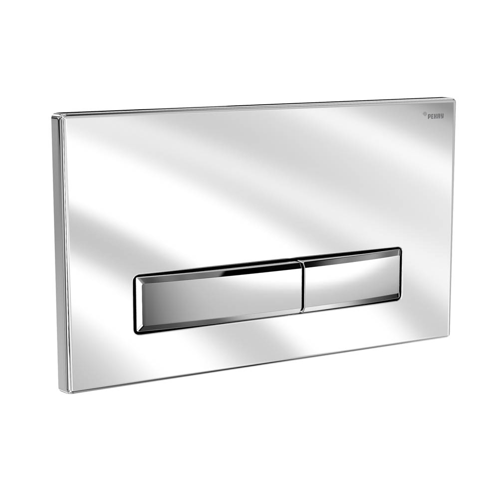 Панель смыва РЕХАУ NOVA LONG 001 с прямоугольными клавишами, пластик, хром, глянцевый (19102321001)