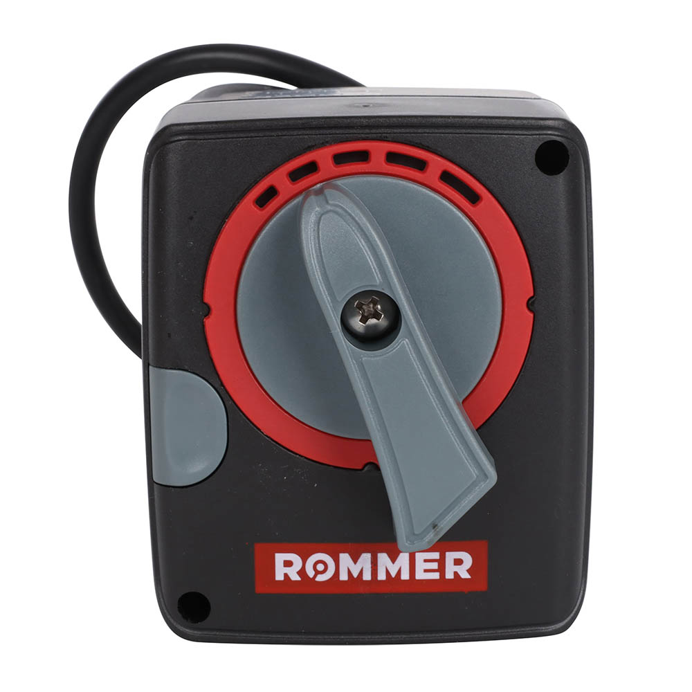 Сервопривод 24V ROMMER c регулировкой по сигналу 0-10V, 60s, 120s/90° (RVM-0005-024001)