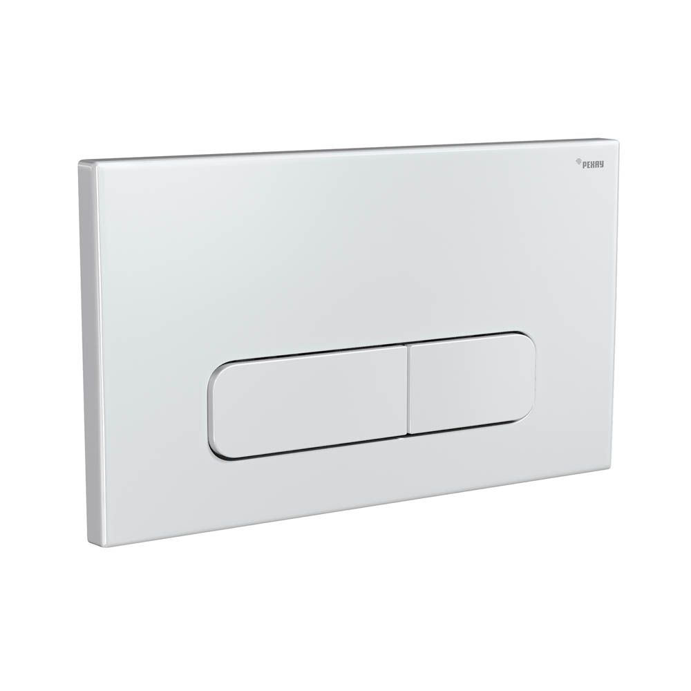 Панель смыва РЕХАУ NOVA ELLIPSE 001 с овальными клавишами, пластик, белый, глянцевый (19102101001)