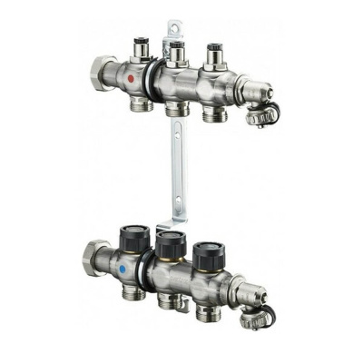 Распределительная гребенка Oventrop на 3 контура Multidis SF PN6 1" (1404153)