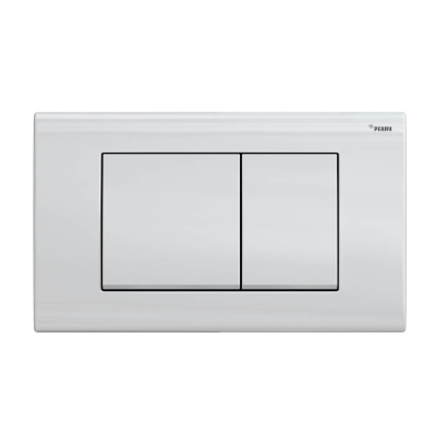 Панель смыва РЕХАУ NOVA QUAD 001 с прямоугольными клавишами, пластик, белый, глянцевый (19102011001)