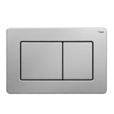 Панель смыва РЕХАУ NOVA PUBLIC антивандальная с прямоугольными клавишами с покрытием против отпечатков пальцев, нержавеющая сталь, цвет брашированная нержавеющая сталь, матовый (19102801001)