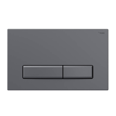 Панель смыва РЕХАУ NOVA LONG 001 с прямоугольными клавишами, пластик, графитовый, матовый (19102341001)