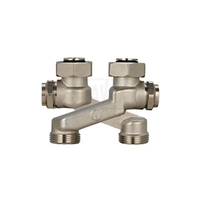 Узел нижнего подключения радиатора Gappo Х-образный 3/4"х3/4"EK (G269.05)