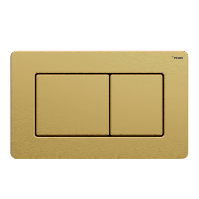 Панель смыва РЕХАУ NOVA PUBLIC антивандальная с прямоугольными клавишами с покрытием против отпечатков пальцев, нержавеющая сталь, брашированное циркониевое золото, матовый (19102851001)