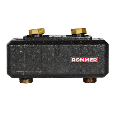 Гидравлическая стрелка с накидными гайками 1 1/4 ROMMER 4,53 м3/час в теплоизоляции (RDG-1015-004002)