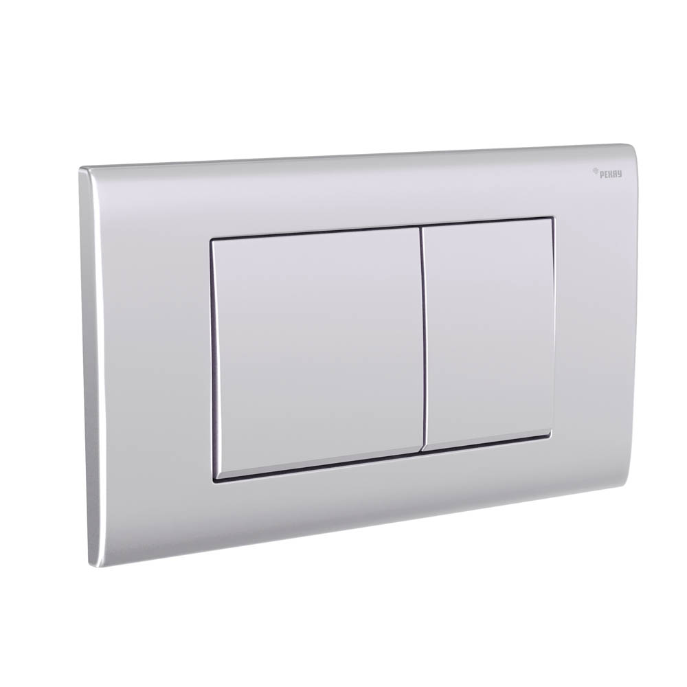 Панель смыва РЕХАУ NOVA QUAD 001 с прямоугольными клавишами, пластик, серебристый, матовый (19102031001)