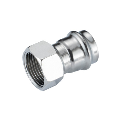 Соединитель Gappo 28x1" прямой с переходом на внутреннюю резьбу нержавеющая сталь (G1102.2806)