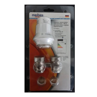 Комплект 3 проходной Meibes, нижнее подключение 3/4" Евроконус, для двухтрубных систем (M1030030)