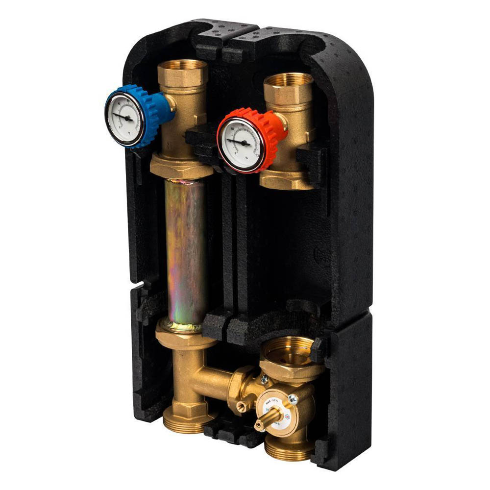 Насосная группа STOUT с 3-х ходовым приводным смесителем  1 1/4" без насоса DN 32, 39 kW[DT10°C] (SDG-0007-003201)