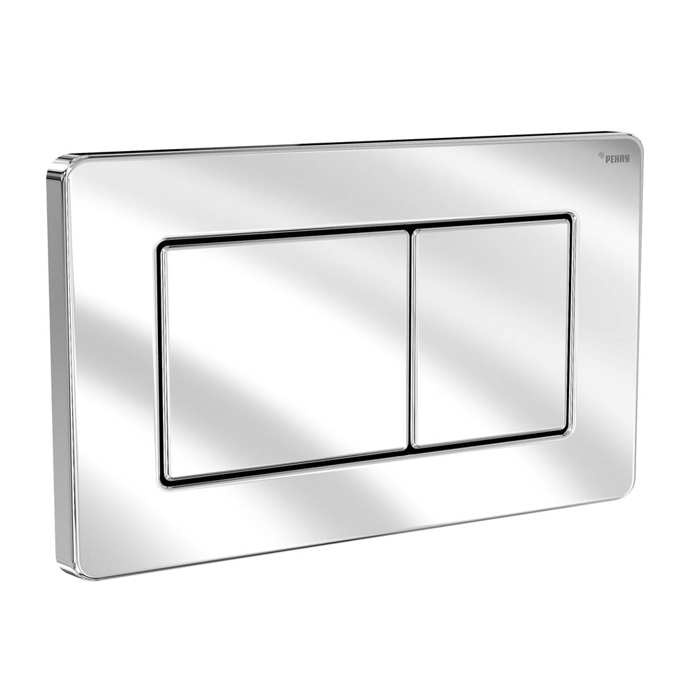 Панель смыва РЕХАУ NOVA PUBLIC антивандальная с прямоугольными клавишами, нержавеющая сталь, цвет нержавеющая сталь, глянцевый (19102811001)