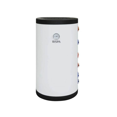 Бойлер RISPA RBW 200 R INOX  настенный/верт./с 1-м теплообм./30кВт (Нерж. сталь 304) (RBW-200R)