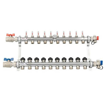 Коллектор Рехау HKV-D 10 V2A с расходомерами (12081011002)