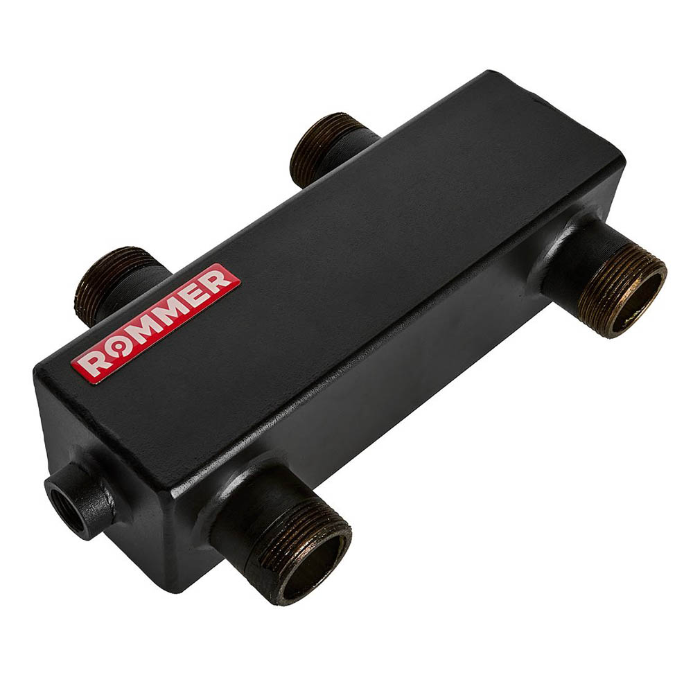 Гидравлическая стрелка 1 1/4 ROMMER 4,53 м3/час в теплоизоляции (RDG-1015-004001)