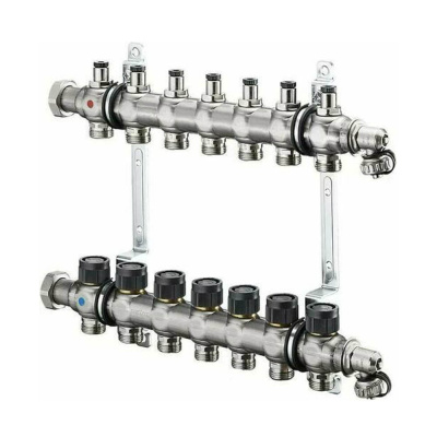 Распределительная гребенка Oventrop на 7 контуров Multidis SF PN6 1" (1404157)