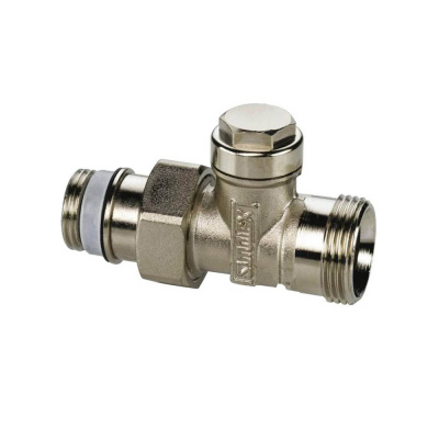 Вентиль на обратную подводку Meibes прямой никелированный 1/2 х3/4 (F10374)