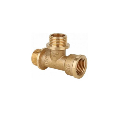 Тройник ВР-НР-НР латунный Gappo 1/2" (G1213.04)