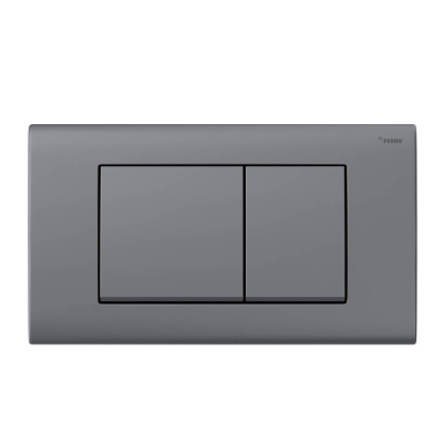 Панель смыва РЕХАУ NOVA QUAD 001 с прямоугольными клавишами, пластик, графитовый, матовый (19102041001)
