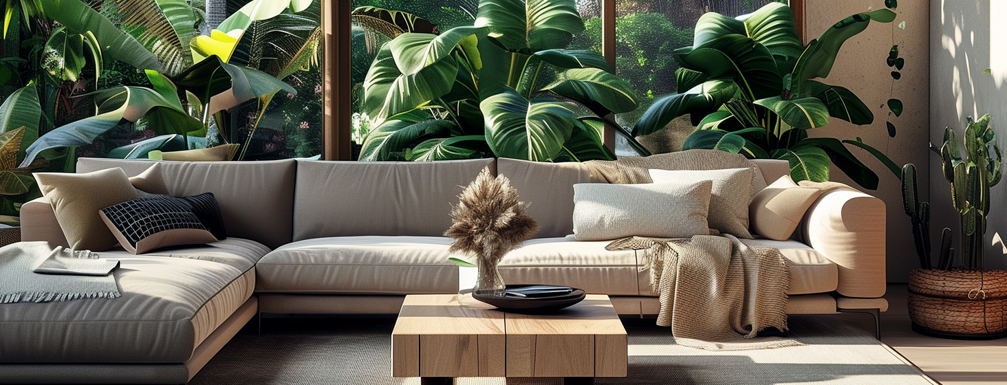 Гостиная в эко-стиле