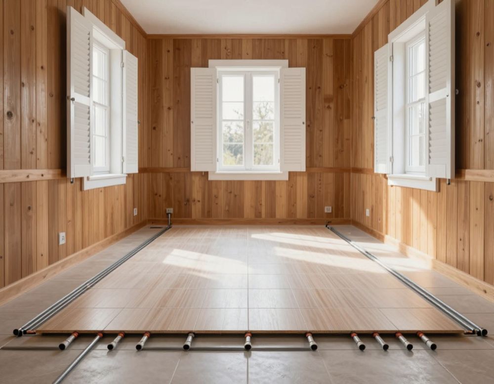 Монтаж теплого пола в коттедже. Особенности монтажа