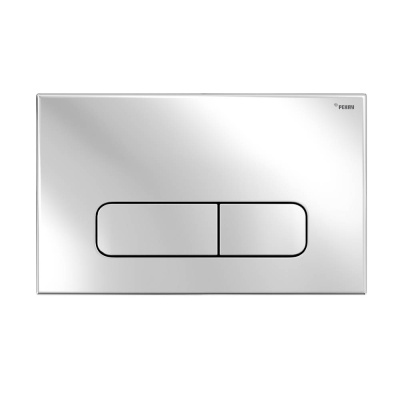 Панель смыва РЕХАУ NOVA ELLIPSE 001 с овальными клавишами, пластик, хром, глянцевый (19102111001)