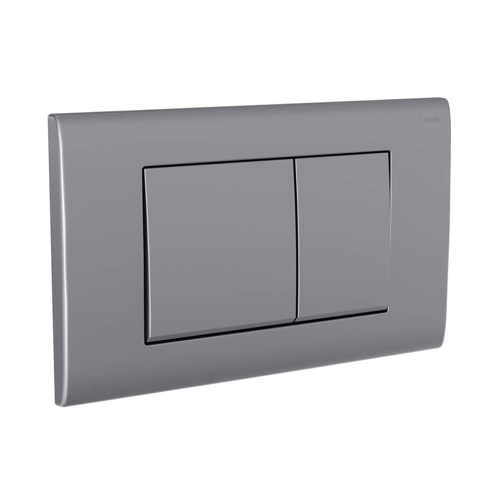 Панель смыва РЕХАУ NOVA QUAD 001 с прямоугольными клавишами, пластик, графитовый, матовый (19102041001)