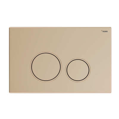 Панель смыва РЕХАУ NOVA ORB 001 с круглыми клавишами, пластик, золотой, матовый (19102251001)