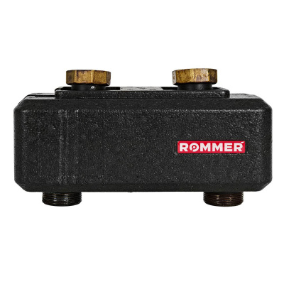 Гидравлическая стрелка с накидными гайками 1 1/2 ROMMER 5,60 м3/час в теплоизоляции (RDG-1015-104003)