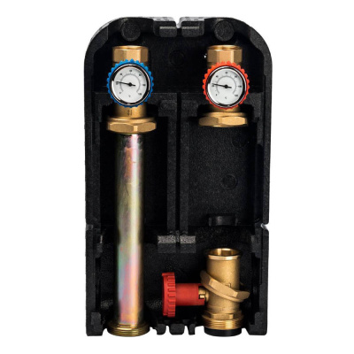 Насосная группа STOUT с прямым контуром 1 1/4" без насоса в теплоизоляции DN 32, 42kW[DT10°C] (SDG-0001-003201)