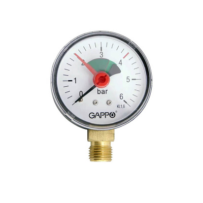 Манометр радиальный с указателем Gappo НР1/4" (G1470.10)