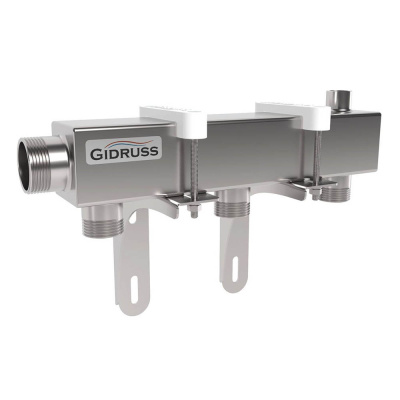 Распределительный коллектор Gidruss DMSS-32-25x3 нерж., магистральное подкл. G 1¼˝, 3 контура G 1˝ (1G 00433 17)