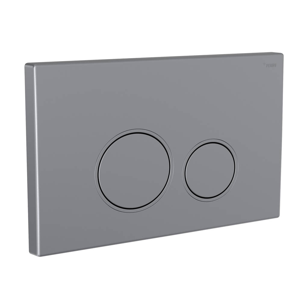 Панель смыва РЕХАУ NOVA ORB 001 с круглыми клавишами, пластик, графитовый, матовый (19102231001)