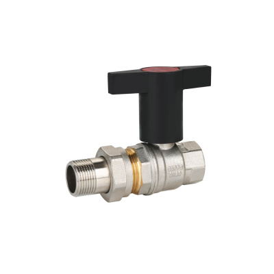 Кран шаровой Gappo 3/4"х3/4" ВР-НР с американкой (пластиковый маховик) (G218.05)