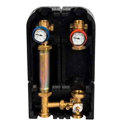 Насосная группа STOUT с 3-х ходовым приводным смесителем 1" без насоса, 29 kW[DT10°C] (SDG-0007-002501)