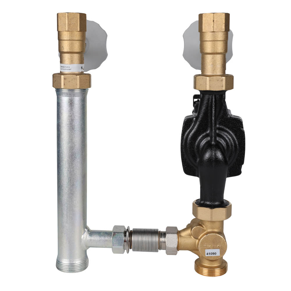 Насосная группа Meibes V-MK 1" с насосом Grundfos UPM3 Hybrid 25-70, со смесителем, подающая линия слева (M66833.36)