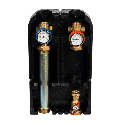 Насосная группа STOUT с прямым контуром 1" без насоса в теплоизоляции 35kW[DT10°C] (SDG-0001-002501)