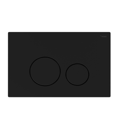 Панель смыва РЕХАУ NOVA ORB STEEL с круглыми клавишами с покрытием против отпечатков пальцев, нержавеющая сталь, черный, матовый (19102631001)