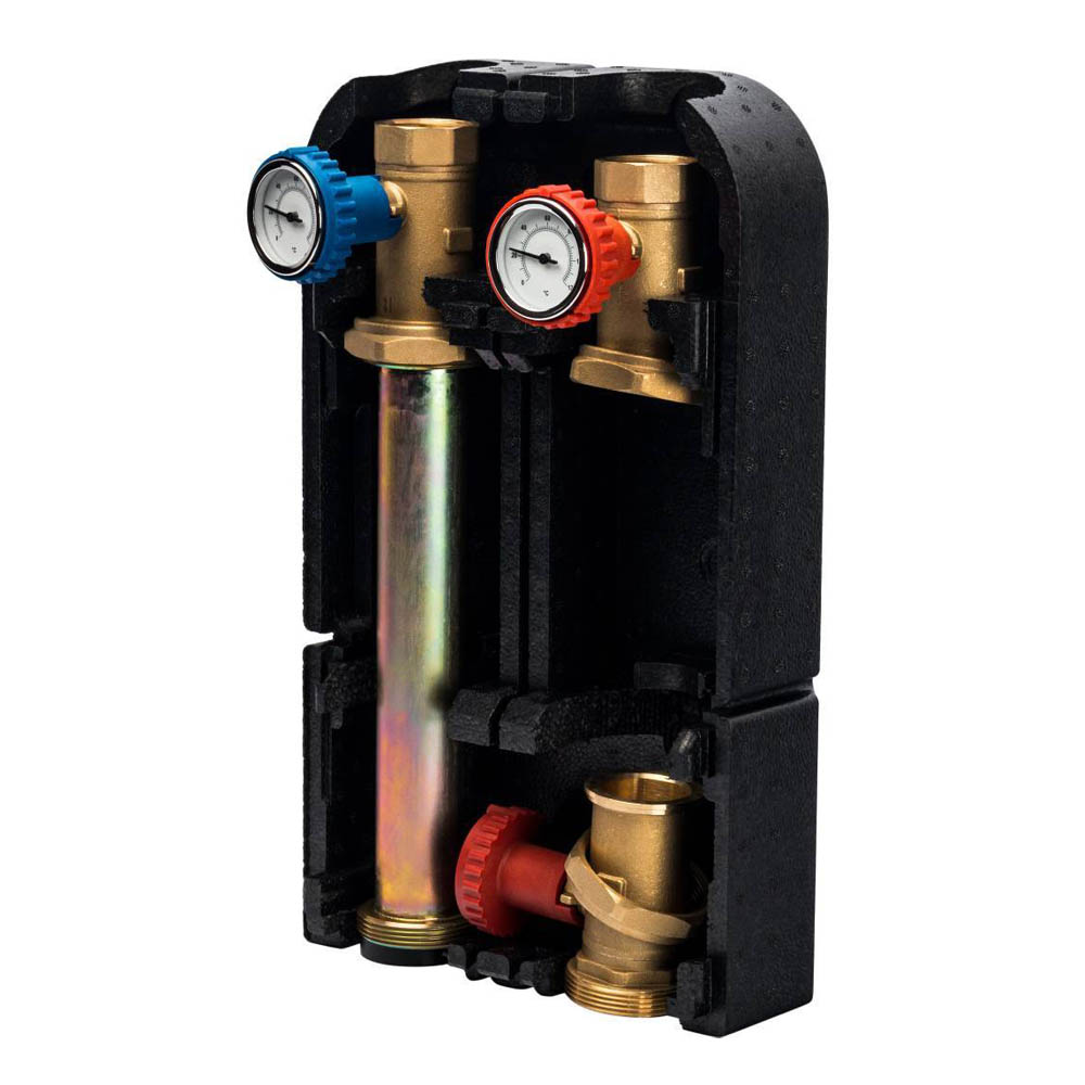 Насосная группа STOUT с прямым контуром 1 1/4" без насоса в теплоизоляции DN 32, 42kW[DT10°C] (SDG-0001-003201)
