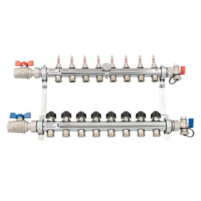 Коллектор Рехау HKV-D 8 V2A с расходомерами (12080813002)