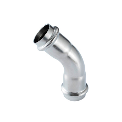 Угольник Gappo 15x15 45° (раструб–раструб) нержавеющая сталь (G1111.1515)