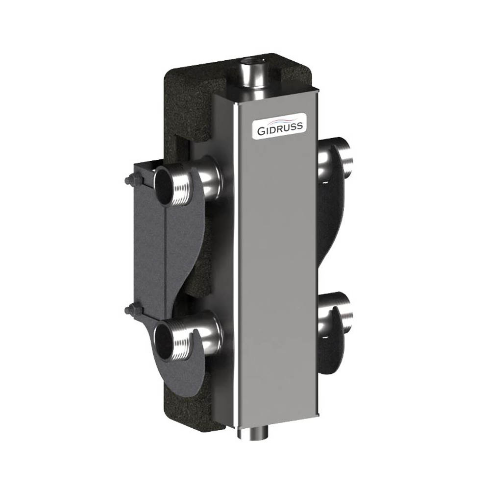 Гидравлический разделитель Gidruss до 60 кВт, G 1″ EPP-термоизоляция (GR 60GAT 04)