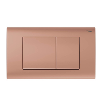 Панель смыва РЕХАУ NOVA QUAD 001 с прямоугольными клавишами, пластик, розовое золото, матовый (19102071001)